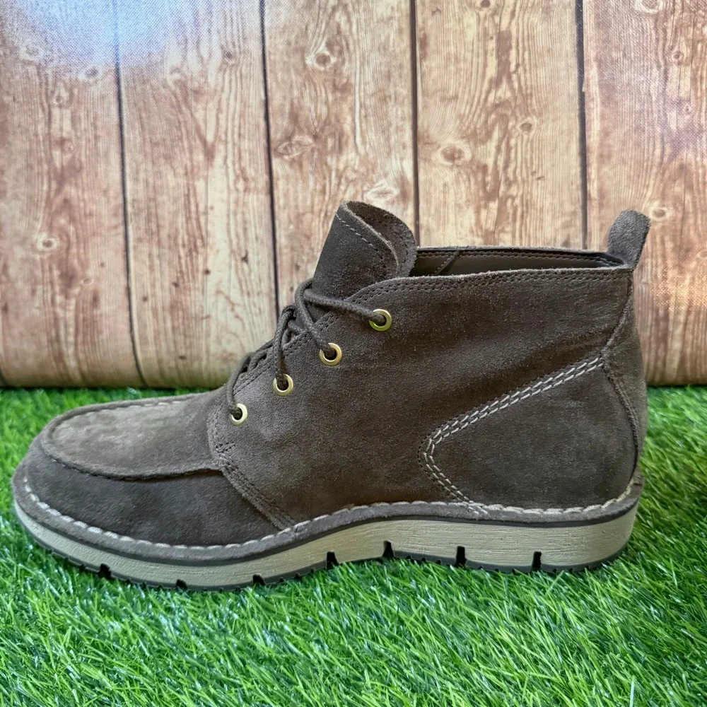 Timberland Westmore Mid Lace Chukka Boot Mens 9.5 Canteen Suede Moc Toe